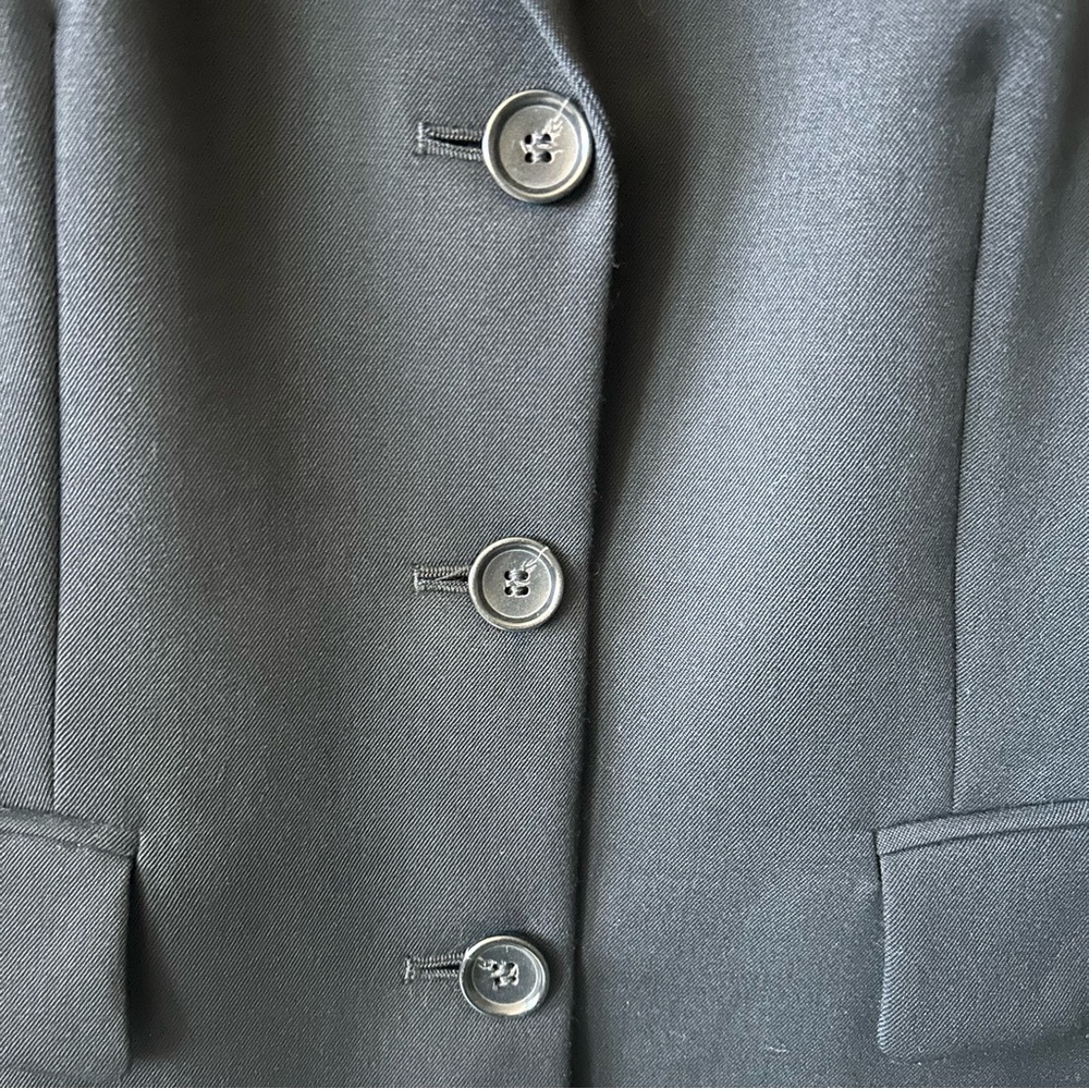 Vintage J Crew Black Blazer 100% Wool, Preppy Made in Japan - Picture 4 of 9